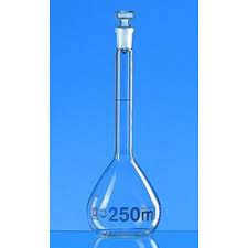 Matraz aforado BLAUBRAND clase A DE-M, 100 ml, Boro 3.3 NS 12/21 tapón vidrio. Precio unitario. Pack x 2.  Brand